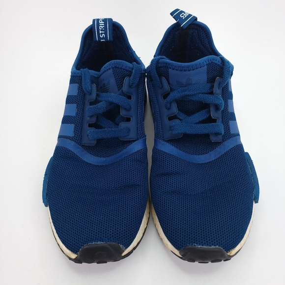 Adidas Men’s Sneakers NMD R1 BY3016 BLUE NIGHT Navy Blue Lace-Up Size 6 - Picture 2 of 6